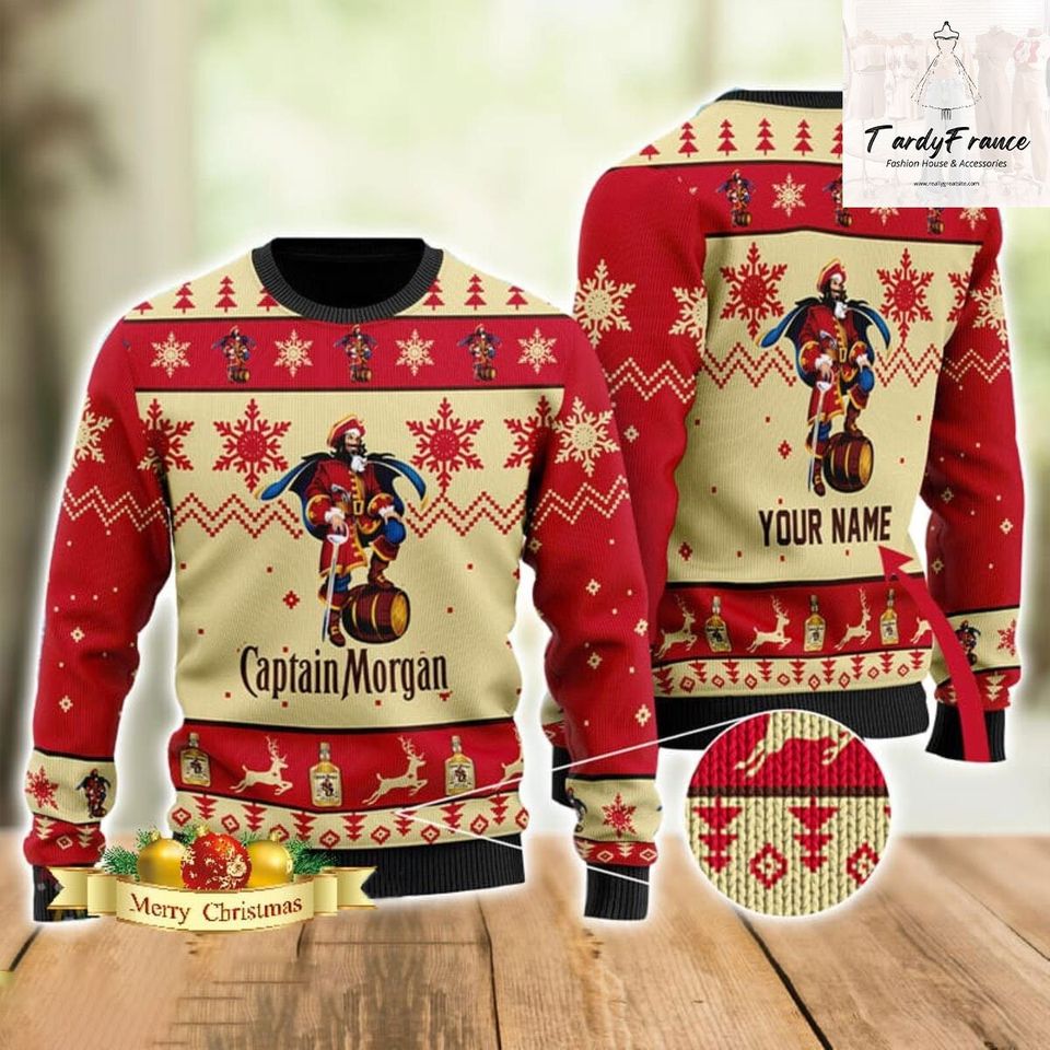 Captain Morgan Ugly Sweater, Captain Morgan Christmas Sweater