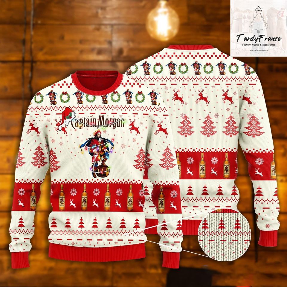 Captain Morgan Ugly Sweater, Captain Morgan Christmas Sweater