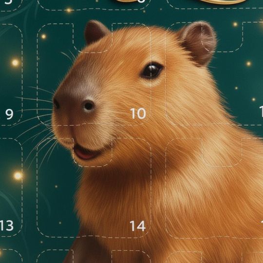 Capybara Advent Calendar 2025: 24 Acrylic Christmas Decorations Capybara Gift, Capybara Ornament Set Cozy & Chill Animal Decor - Image 11