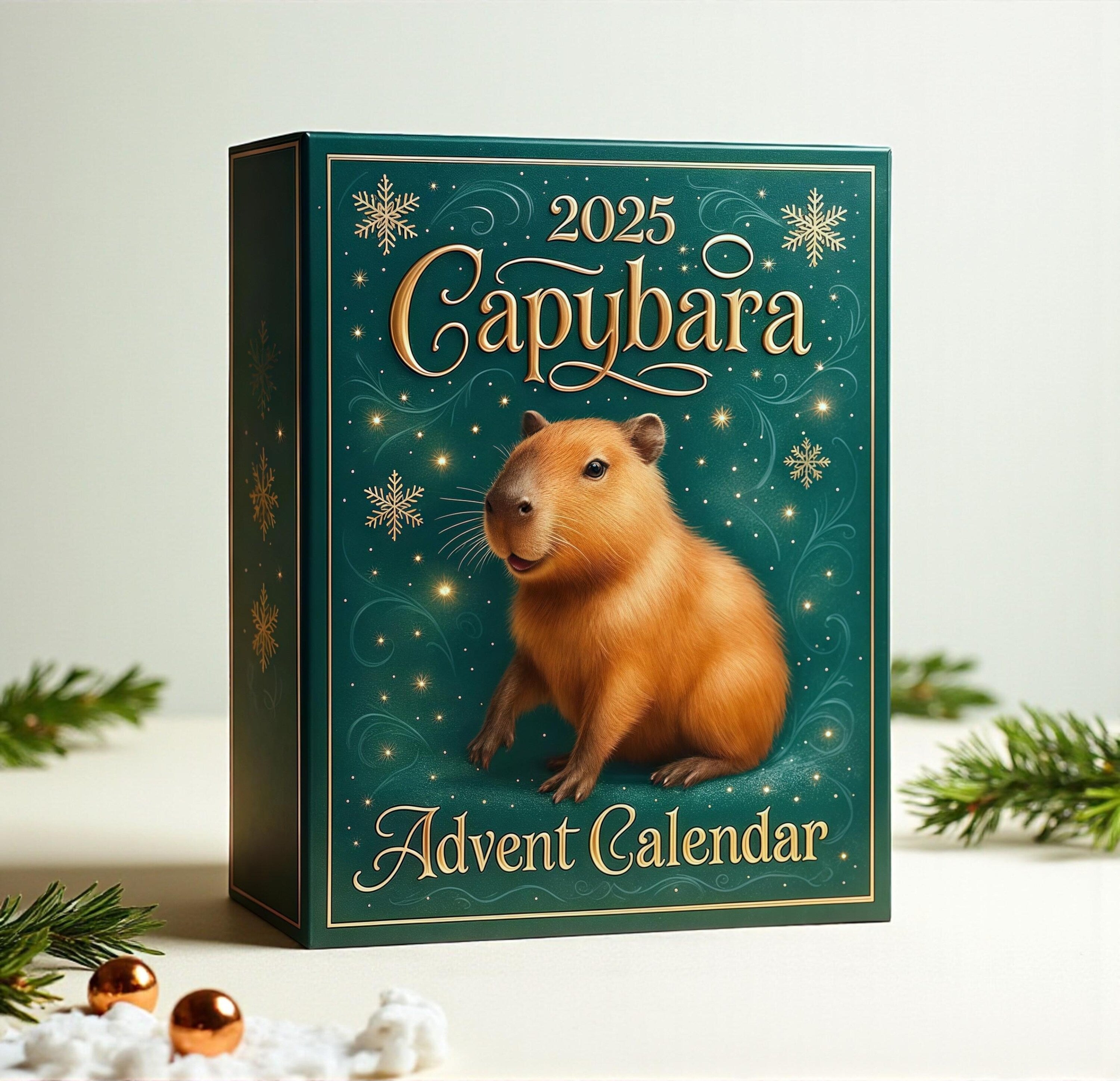 Capybara Advent Calendar 2025, 24 Acrylic Christmas Ornaments, Cute Holiday Countdown Gift, Reusable Xmas Decor - Image 3