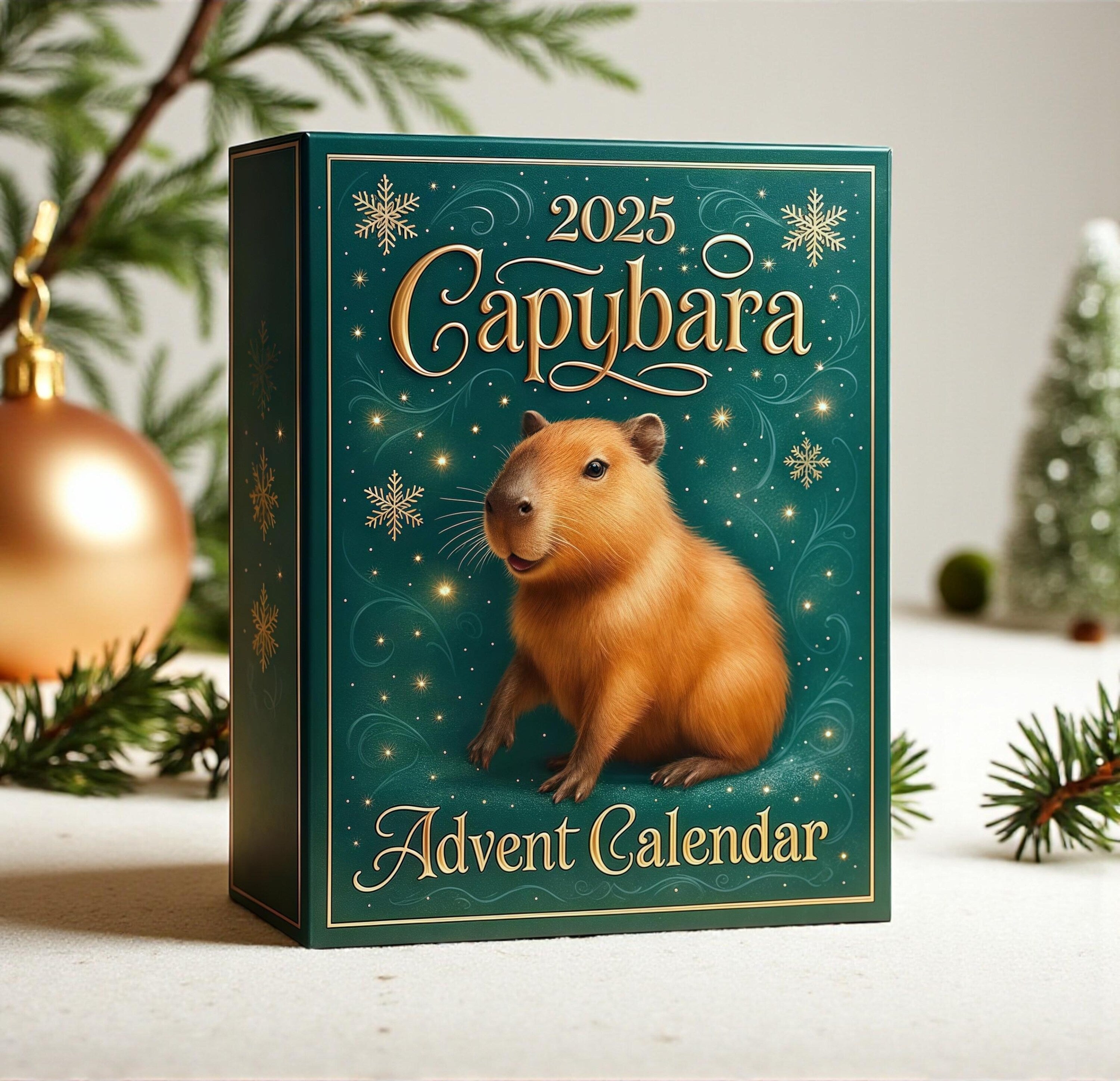Capybara Advent Calendar 2025, 24 Acrylic Christmas Ornaments, Cute Holiday Countdown Gift, Reusable Xmas Decor - Image 2