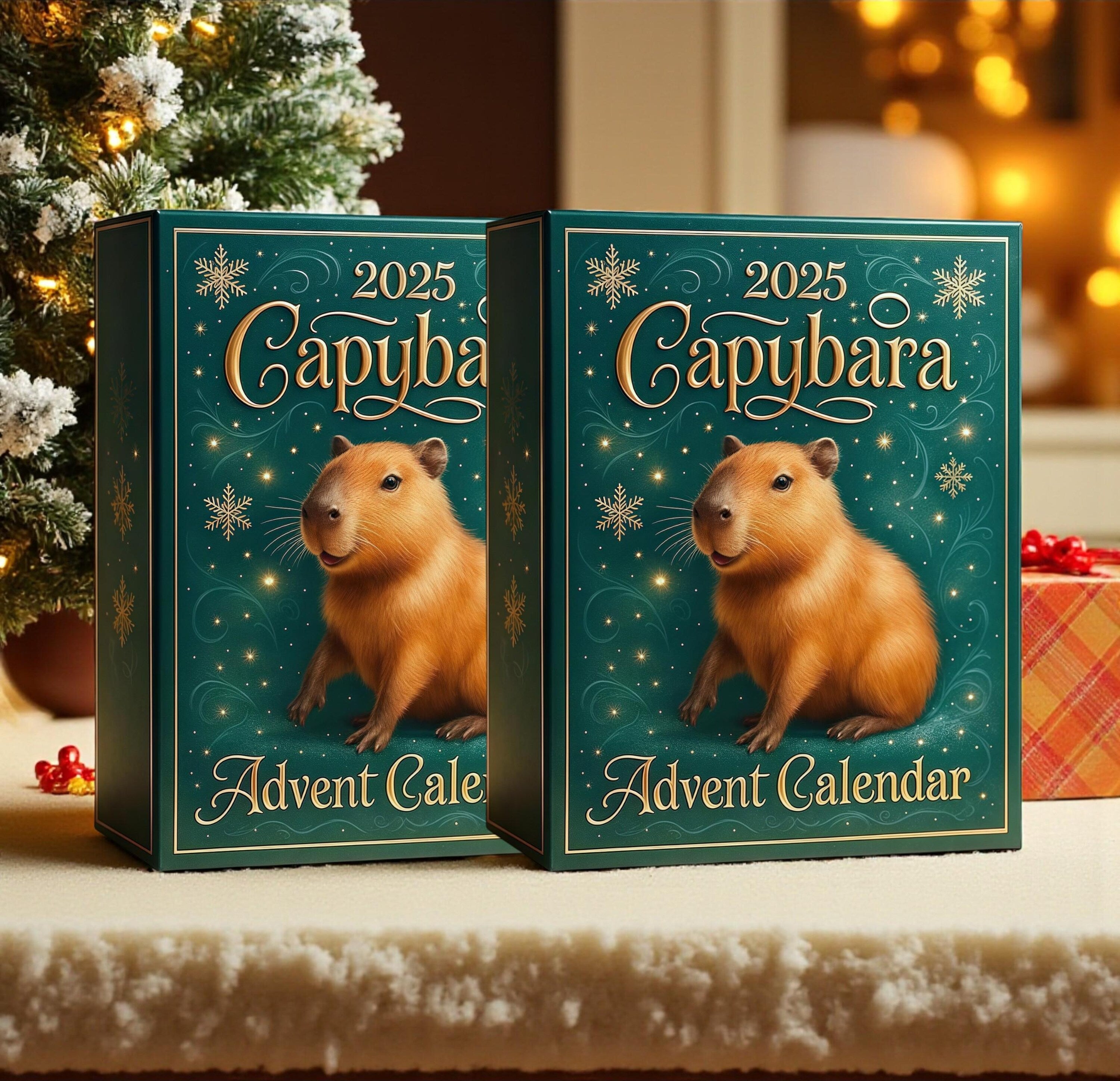 Capybara Advent Calendar 2025, 24 Acrylic Christmas Ornaments, Cute Holiday Countdown Gift, Reusable Xmas Decor - Image 4