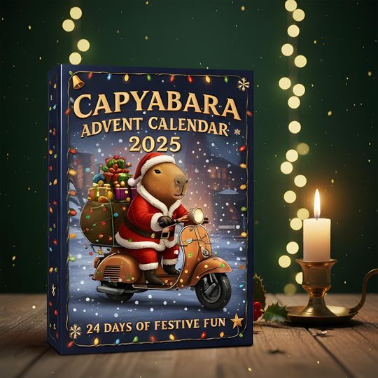 Capybara Advent Calendar 2025 2D Acrylic Gift, 24 Pcs Cute Capybara Figures, Christmas Countdown Calendar, Unique Holiday Gift, Xmas Decor - Image 11