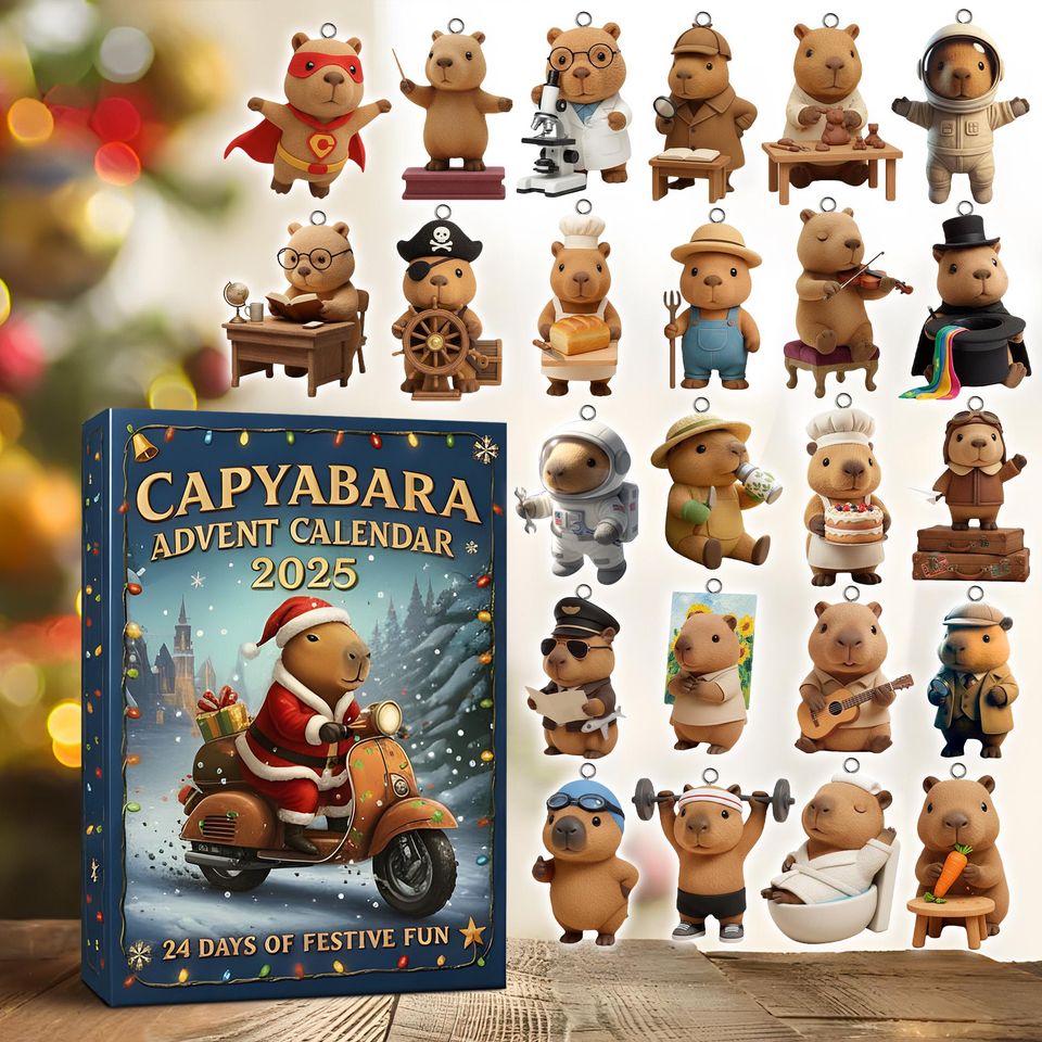 Capybara Advent Calendar 2025 Acrylic Advent Calendar Blind Box
