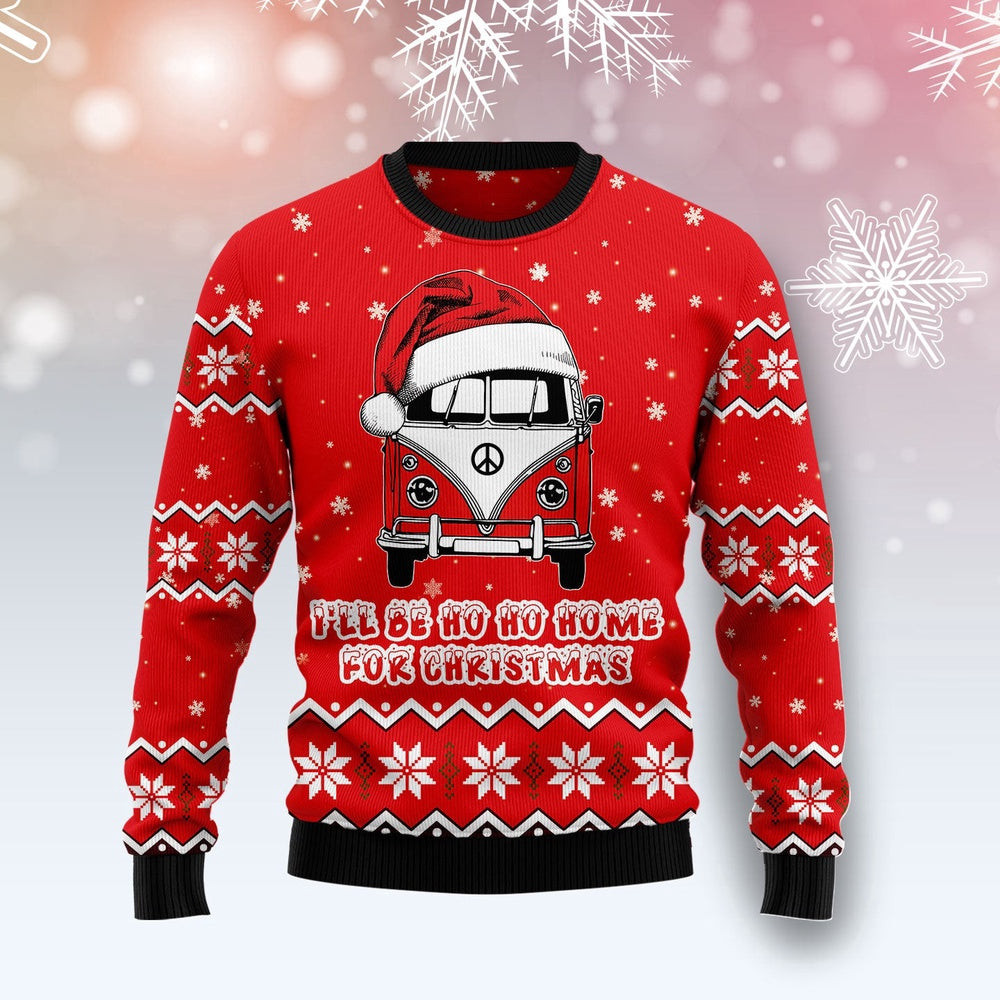 Caravan Ho Ho Home Ugly Christmas Sweater Gift For Christmas