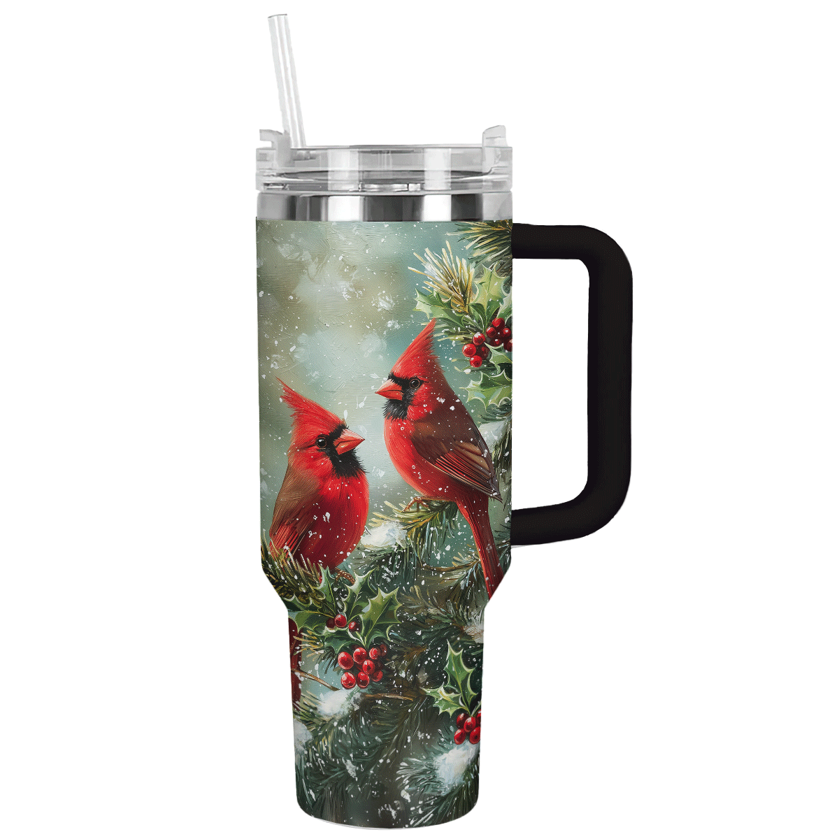 Cardinal Winter Wonderland Christmas Custom Stanley Cup 40 oz 30 oz Tumbler With HandleTVC2301502