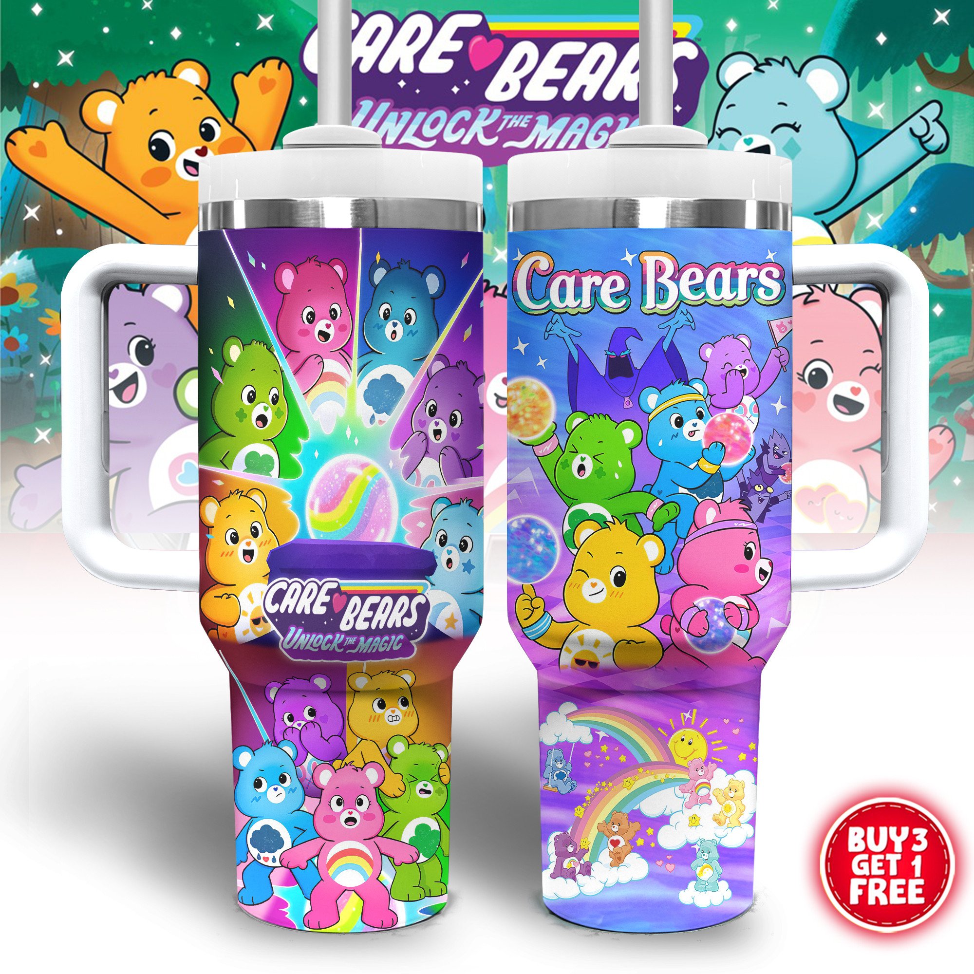 Care Bears Cartoon Custom Stanley Cup 40 oz 30 oz Tumbler With HandleTVC2301802