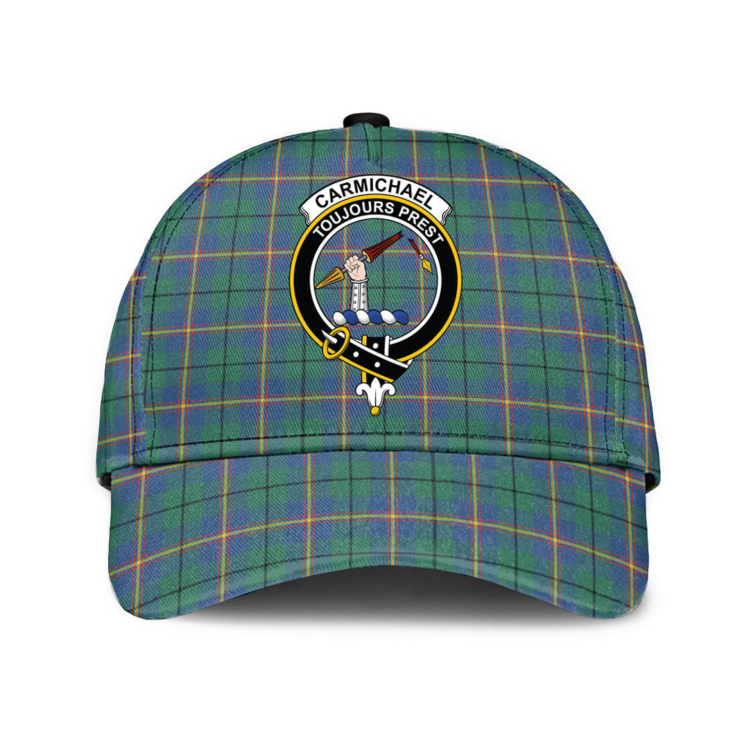 Carmichael Ancient Tartan Baseball Cap, Tartan Plaid Cap with Family Crest K23 Trucker Hats Custom Hats Gifts For Men & Women