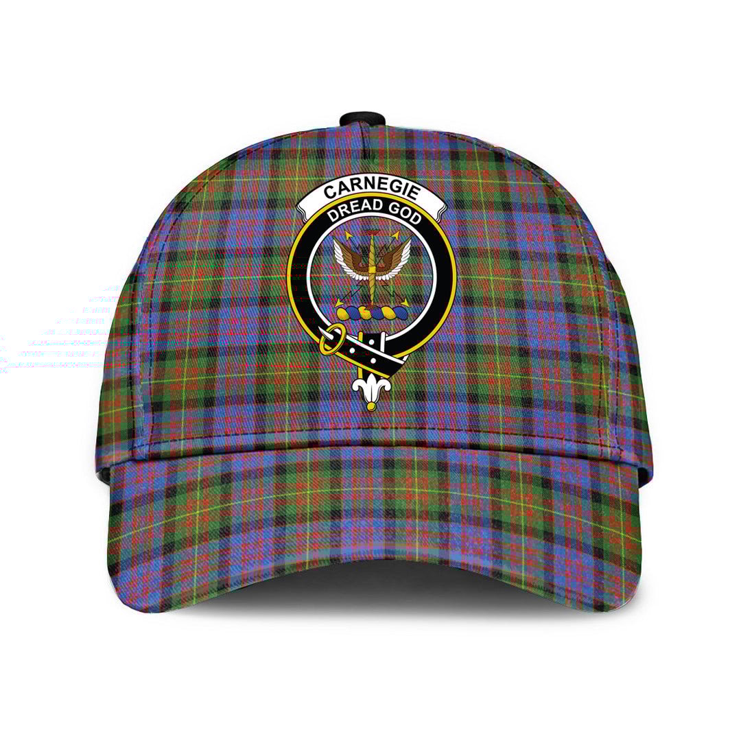 Carnegie Ancient Tartan Baseball Cap, Tartan Plaid Cap with Family Crest K23 Trucker Hats Custom Hats Gifts For Men & Women