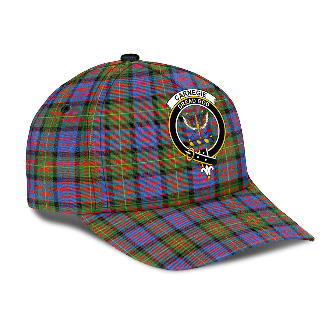Carnegie Ancient Tartan Baseball Cap, Tartan Plaid Cap with Family Crest K23 Trucker Hats Custom Hats Gifts For Men & Women