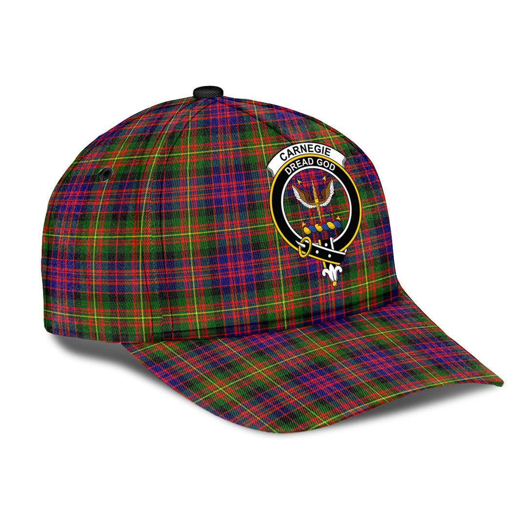 Carnegie Modern Tartan Baseball Cap, Tartan Plaid Cap with Family Crest K23 Trucker Hats Custom Hats Gifts For Men & Women