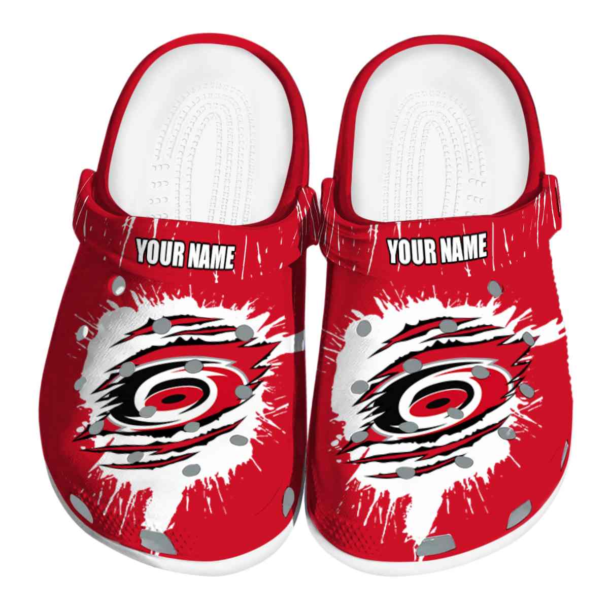 Carolina Hurricanes NHL Sport Crocs Crocband Clogs Shoes Comfortable For Men Women and Kids