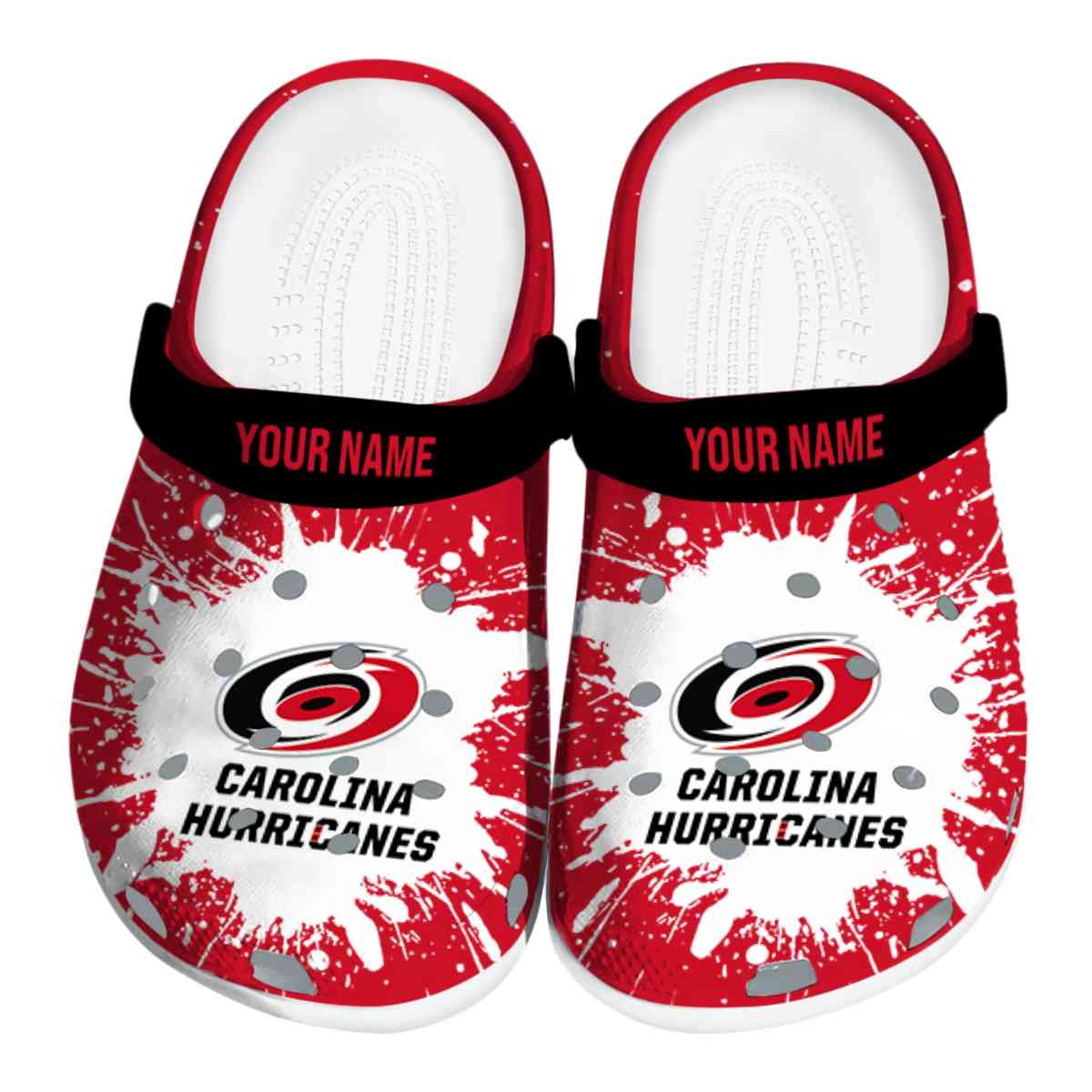Carolina Hurricanes NHL Sport Crocs Crocband Clogs Shoes Comfortable For Men Women and Kids
