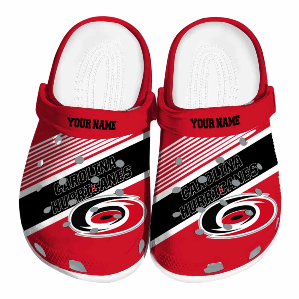 Carolina Hurricanes NHL Sport Crocs Crocband Clogs Shoes Comfortable For Men Women and Kids