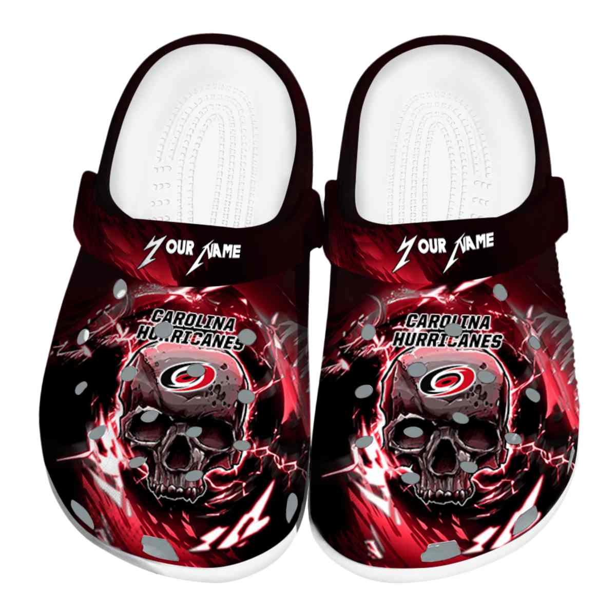 Carolina Hurricanes NHL Sport Crocs Crocband Clogs Shoes Comfortable For Men Women and Kids