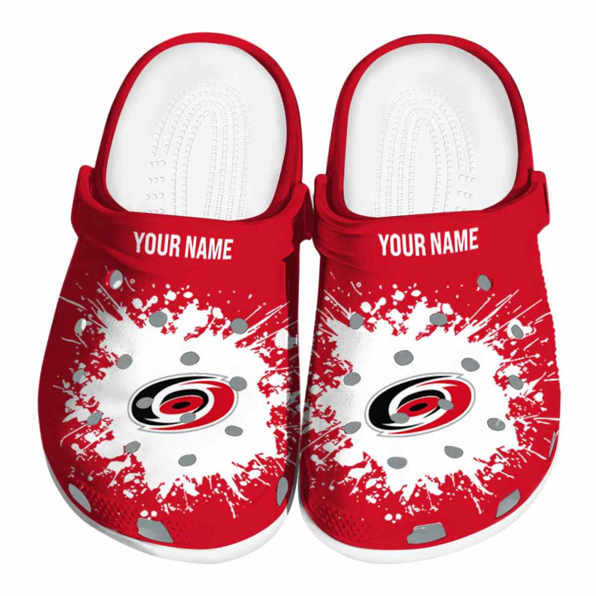 Carolina Hurricanes NHL Sport Crocs Crocband Clogs Shoes Comfortable For Men Women and Kids