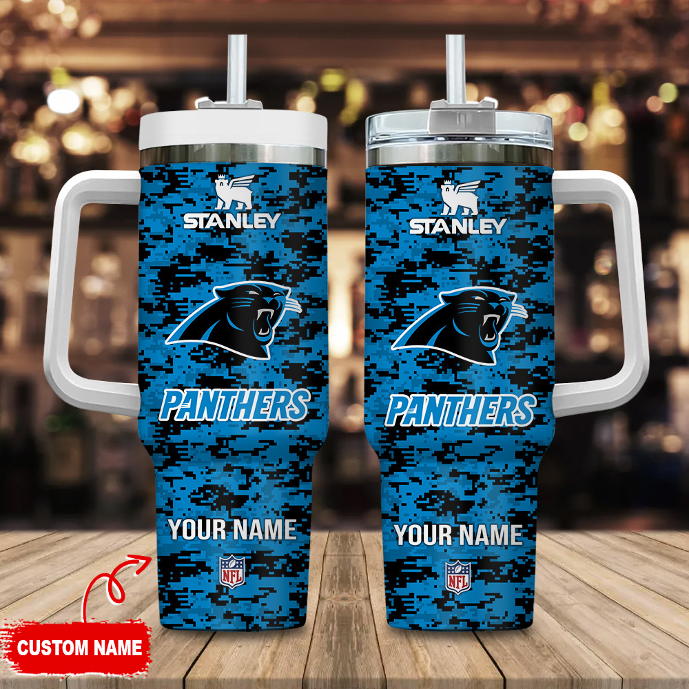 Carolina Panthers NFL Camouflage Custom Stanley Cup 40 oz 30 oz Tumbler With HandleTVC2301110