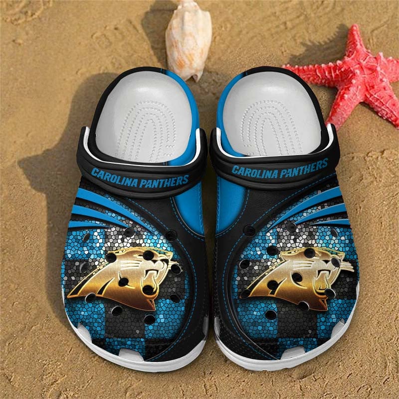 Carolina Panthers NFL Crocs Crocband Clogs Shoes Comfortable For Men Women and Kids