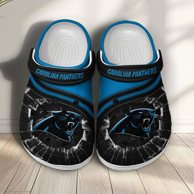 Carolina Panthers NFL Crocs Crocband Clogs Shoes Comfortable For Men Women and Kids