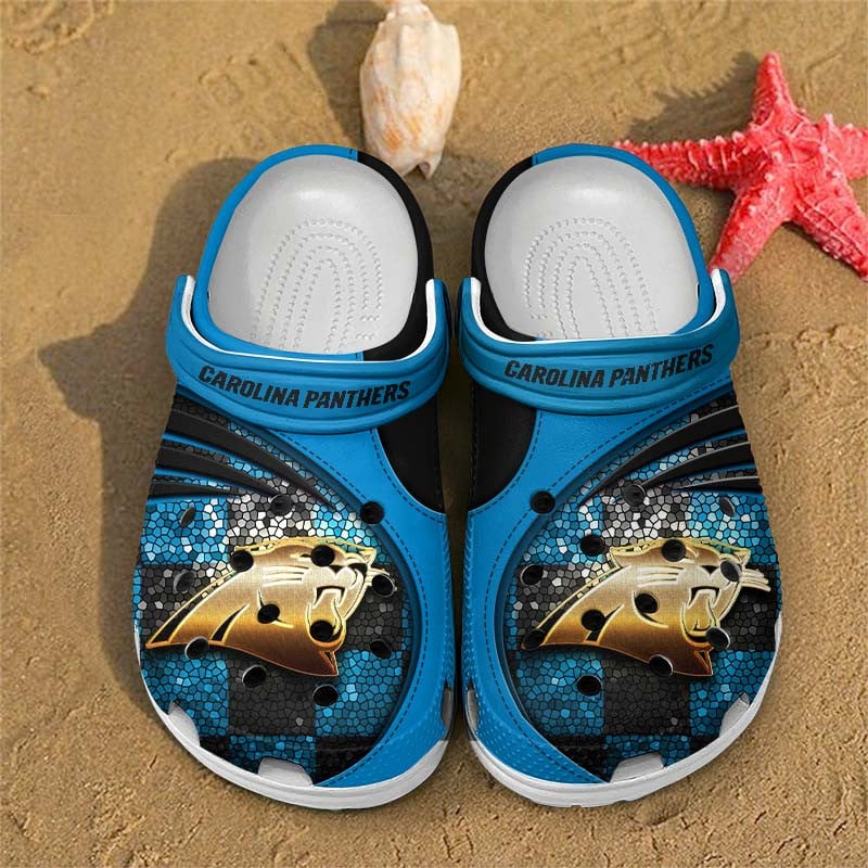 Carolina Panthers NFL Crocs Crocband Clogs Shoes Comfortable For Men Women and Kids