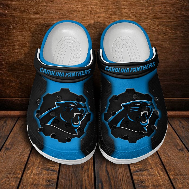 Carolina Panthers NFL Crocs Crocband Clogs Shoes Comfortable For Men Women and Kids