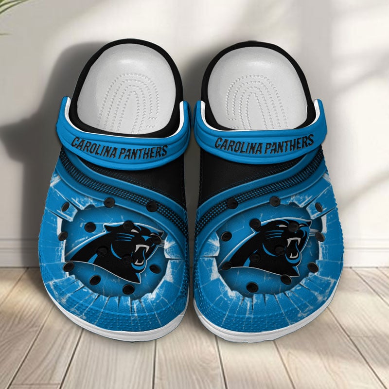 Carolina Panthers NFL Crocs Crocband Clogs Shoes Comfortable For Men Women and Kids