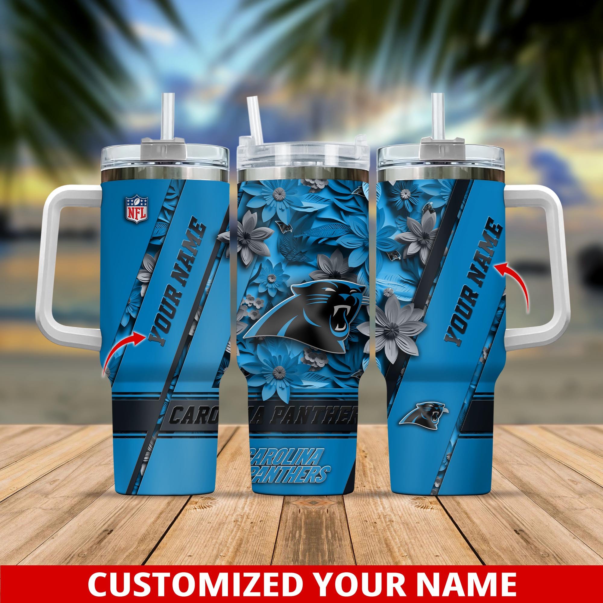 Carolina Panthers NFL Custom Stanley Cup 40 oz 30 oz Tumbler With HandleTVC230102