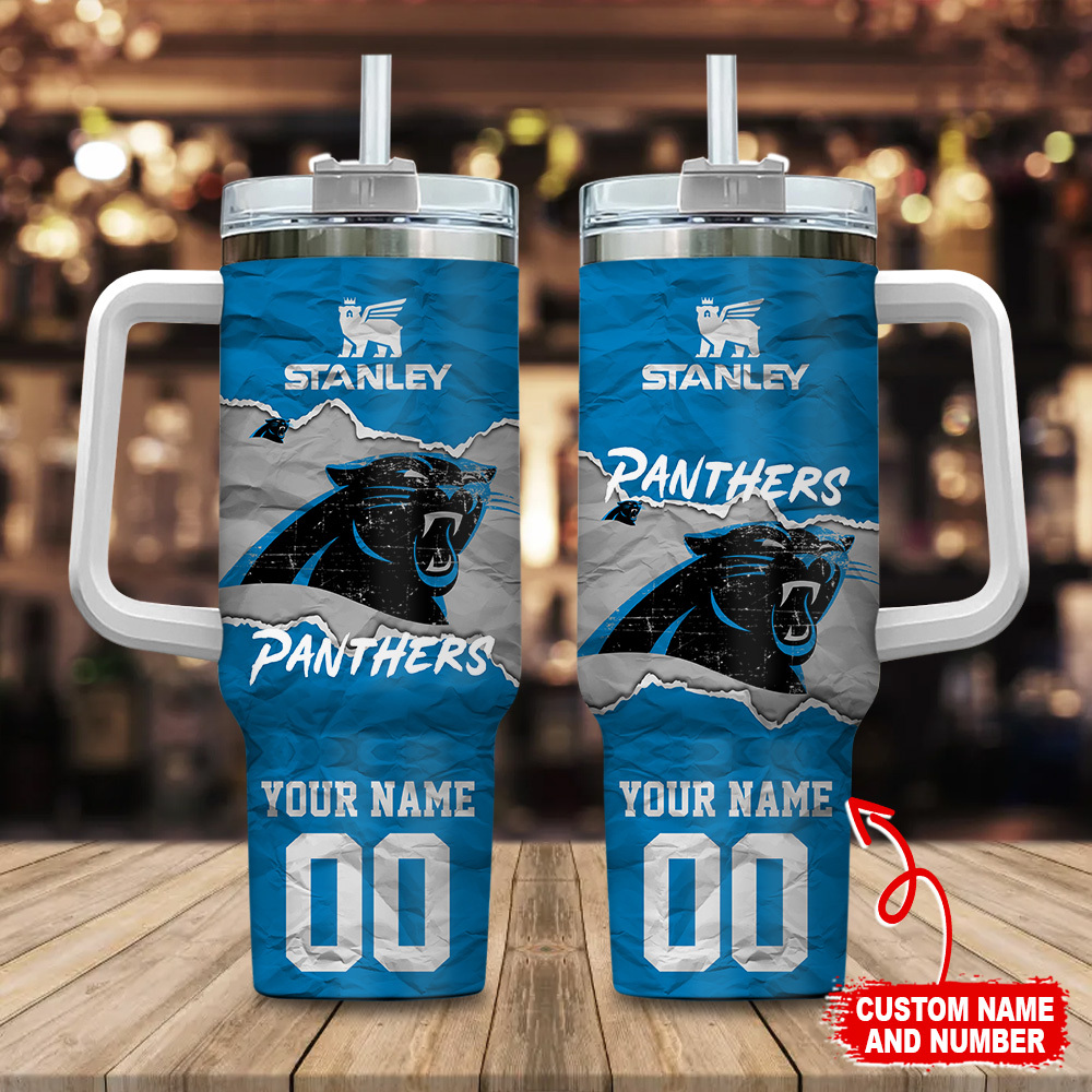 Carolina Panthers NFL Custom Stanley Cup 40 oz 30 oz Tumbler With HandleTVC230140