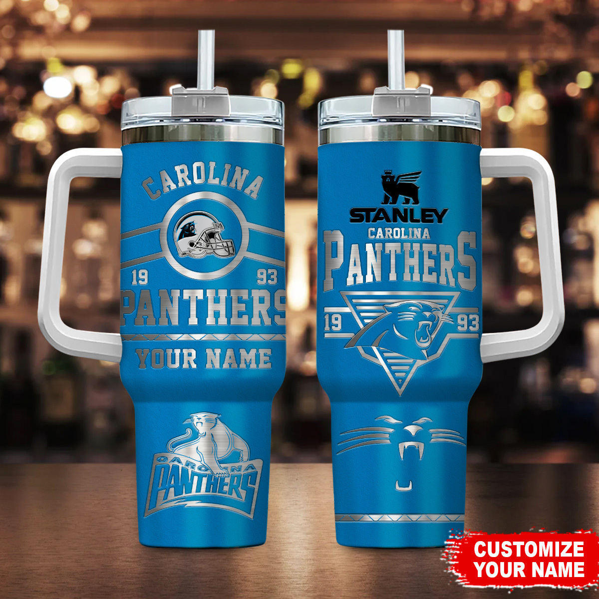 Carolina Panthers NFL Custom Stanley Cup 40 oz 30 oz Tumbler With HandleTVC230152
