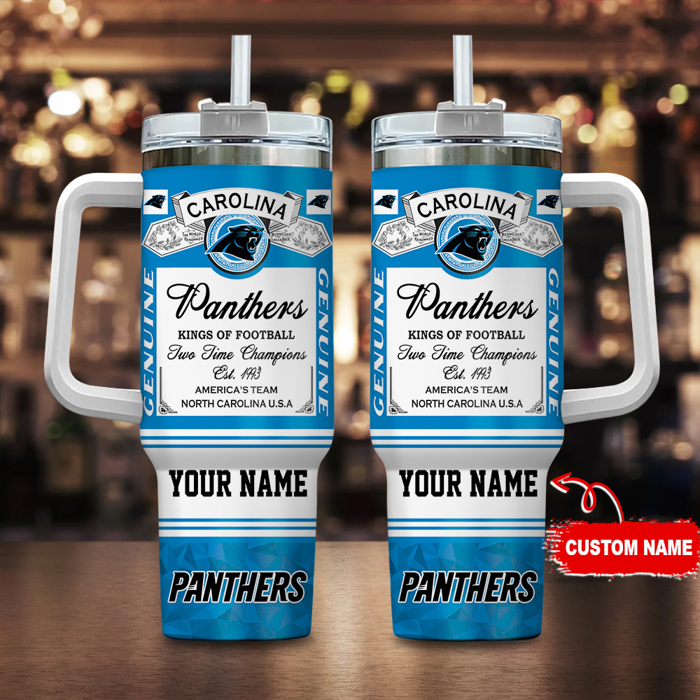 Carolina Panthers NFL Kings of Football Custom Stanley Cup 40 oz 30 oz Tumbler With HandleTVC230185