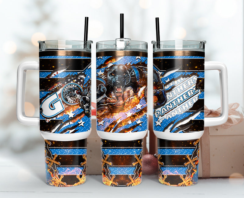 Carolina Panthers NFL Mascot Custom Stanley Cup 40 oz 30 oz Tumbler With HandleTVC2301147