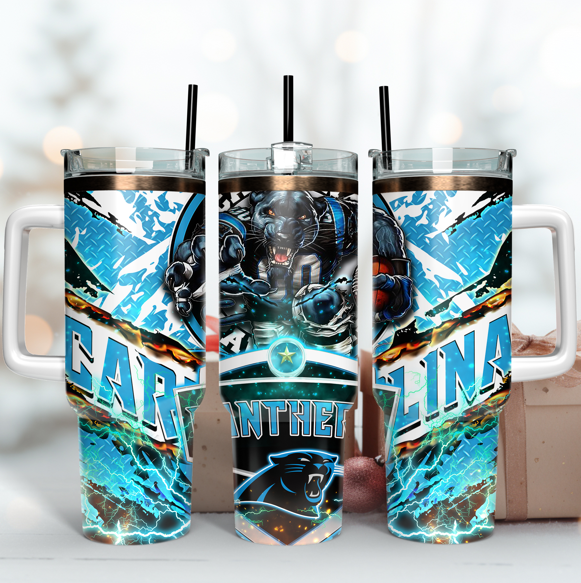 Carolina Panthers NFL Mascot Custom Stanley Cup 40 oz 30 oz Tumbler With HandleTVC2301166