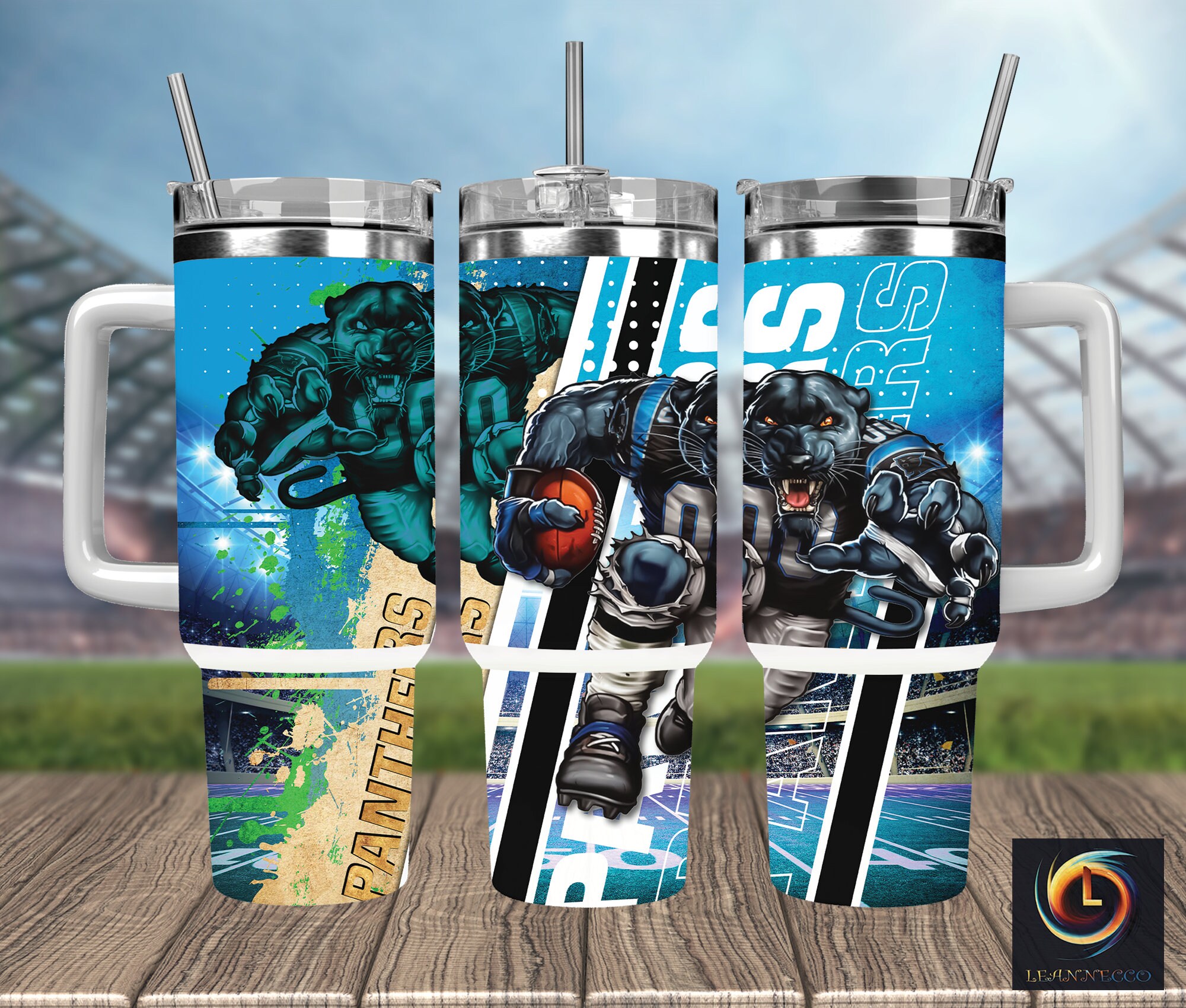 Carolina Panthers NFL Mascot Custom Stanley Cup 40 oz 30 oz Tumbler With HandleTVC2301987