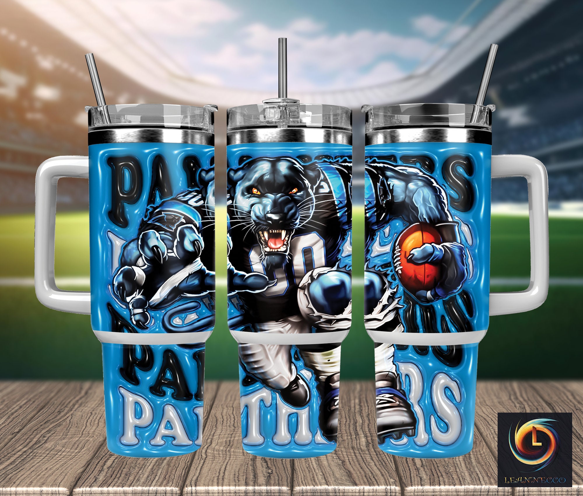 Carolina Panthers NFL Mascot Custom Stanley Cup 40 oz 30 oz Tumbler With HandleTVC2301989