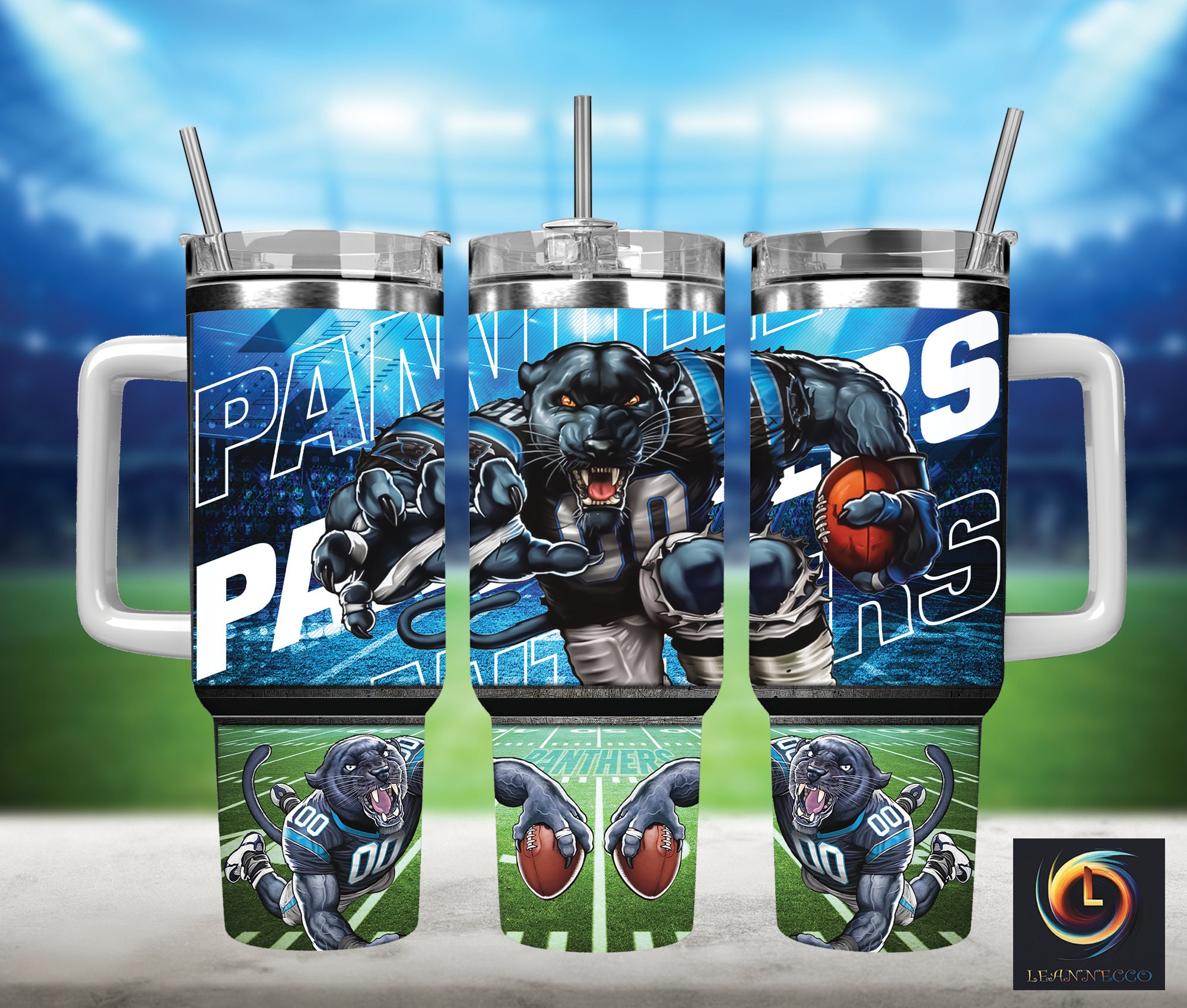 Carolina Panthers NFL Mascot Custom Stanley Cup 40 oz 30 oz Tumbler With HandleTVC2301997