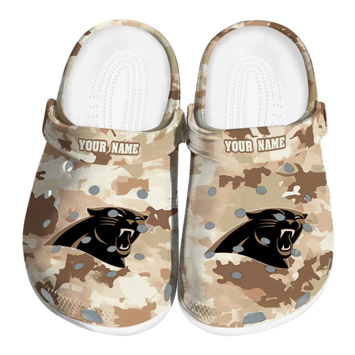 Carolina Panthers NFL Sport Crocs Crocband Clogs Shoes Comfortable For Men Women and Kids