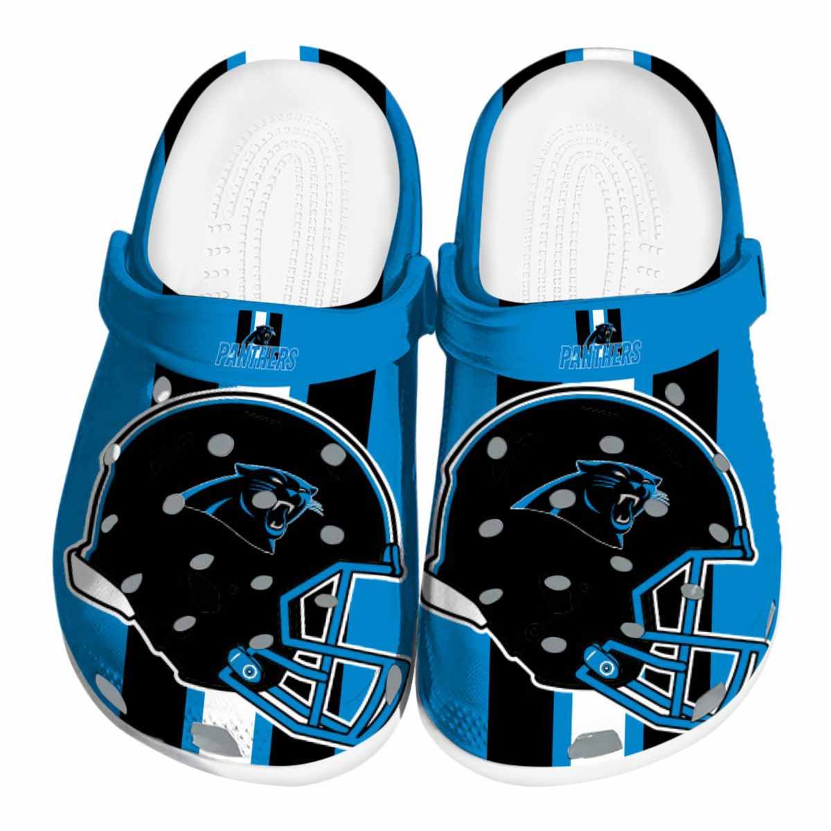 Carolina Panthers NFL Sport Crocs Crocband Clogs Shoes Comfortable For Men Women and Kids