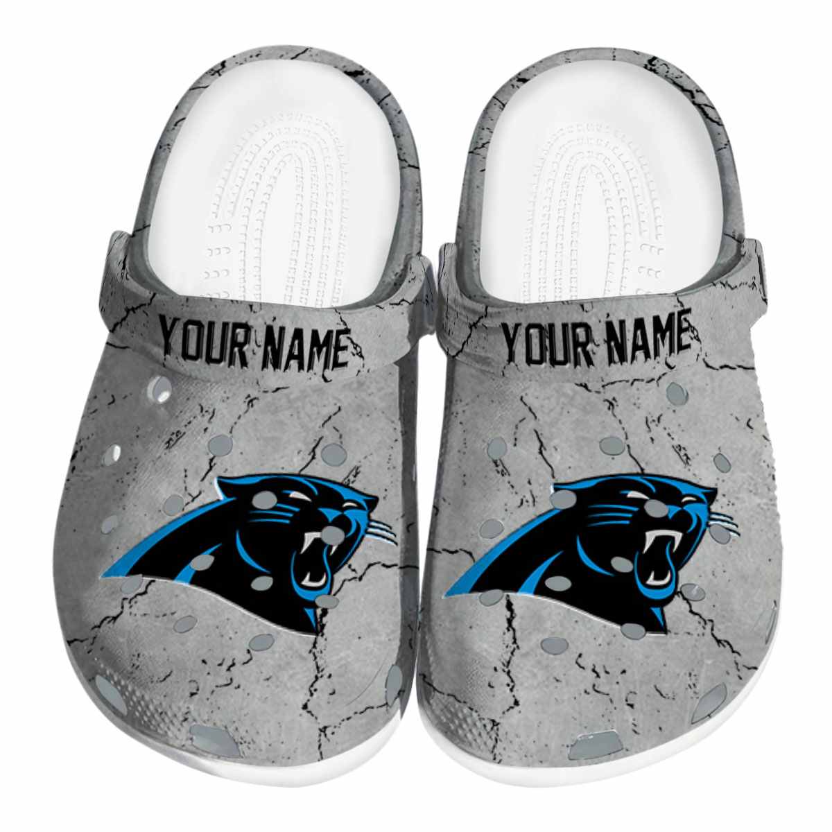 Carolina Panthers NFL Sport Crocs Crocband Clogs Shoes Comfortable For Men Women and Kids