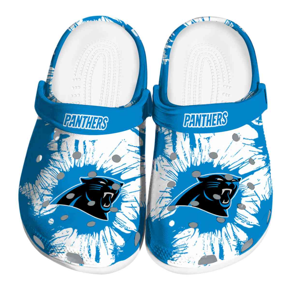 Carolina Panthers NFL Sport Crocs Crocband Clogs Shoes Comfortable For Men Women and Kids