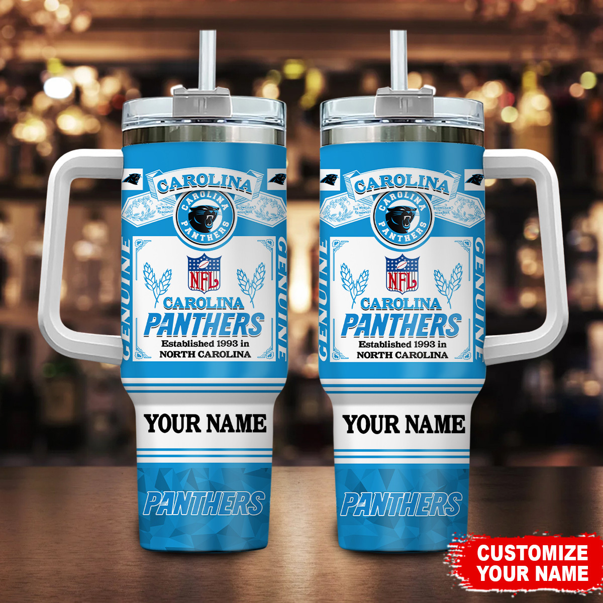 Carolina Panthers NFL Super Bowl Champs Pride Custom Stanley Cup 40 oz 30 oz Tumbler With HandleTVC230157