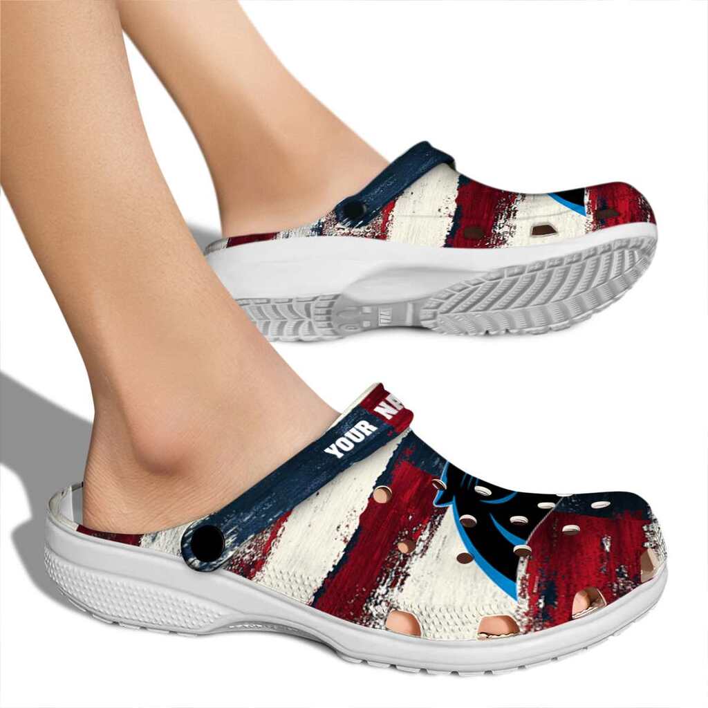 Carolina Panthers Patriotic Stripes ClogTVC1801960 - Image 2
