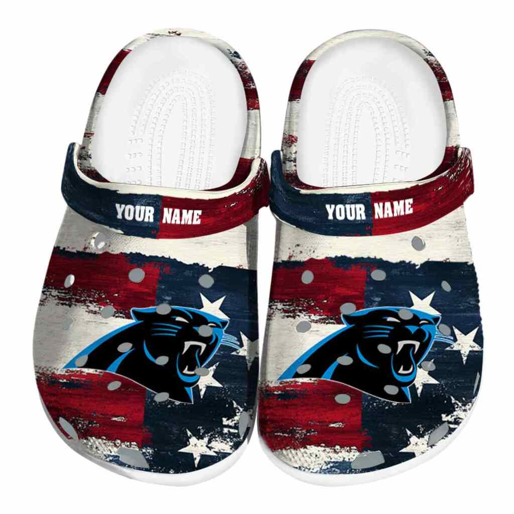 Carolina Panthers Patriotic Stripes ClogTVC1801960