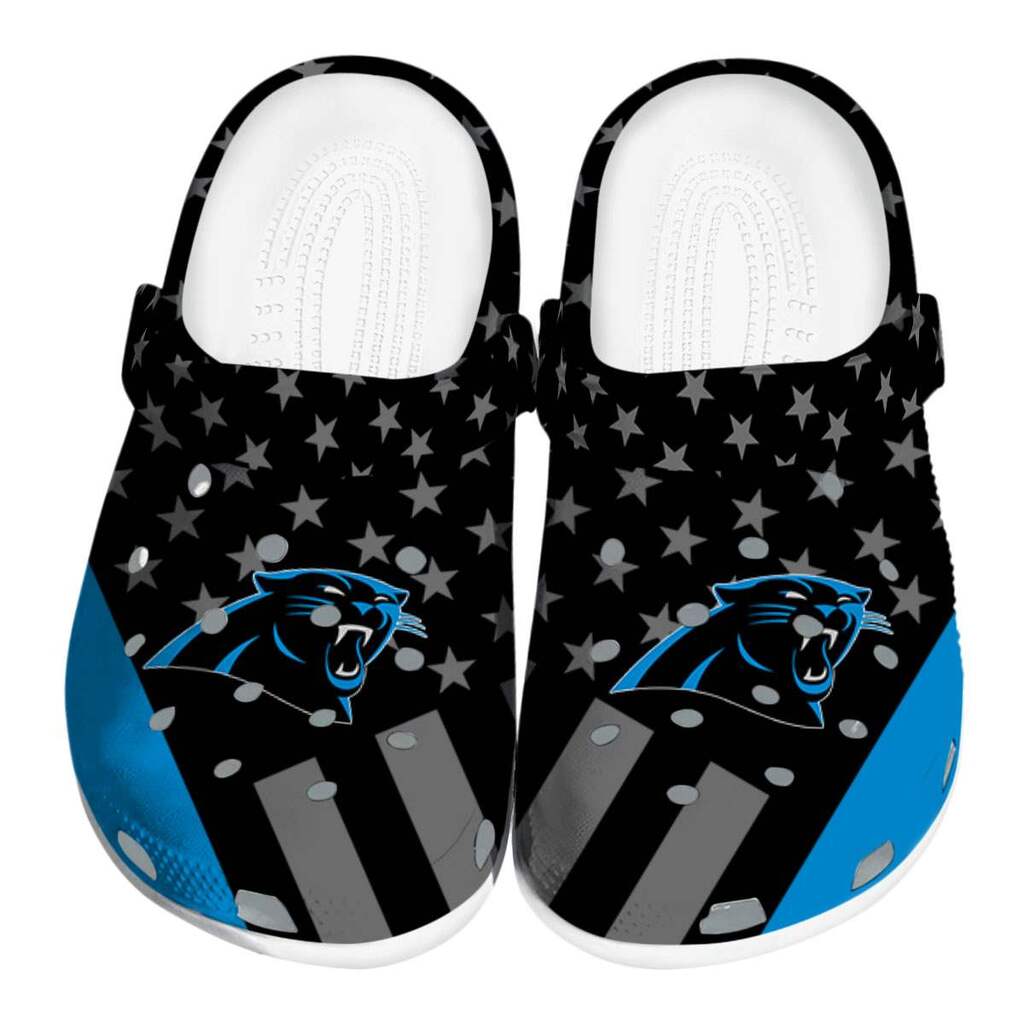 Carolina Panthers Stellar Stripes Theme ClogTVC180103