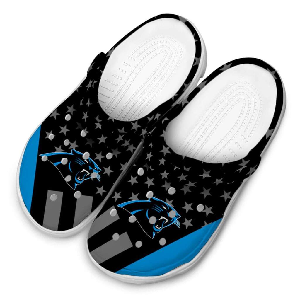 Carolina Panthers Stellar Stripes Theme ClogTVC180103 - Image 4