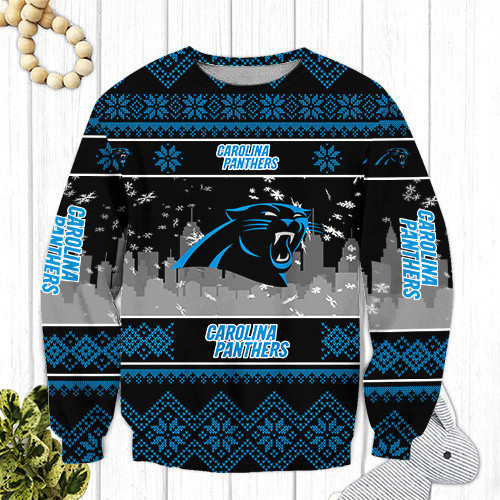 Carolina Panthers Ugly Christmas Sweater Adult 3D Funny Matching for family