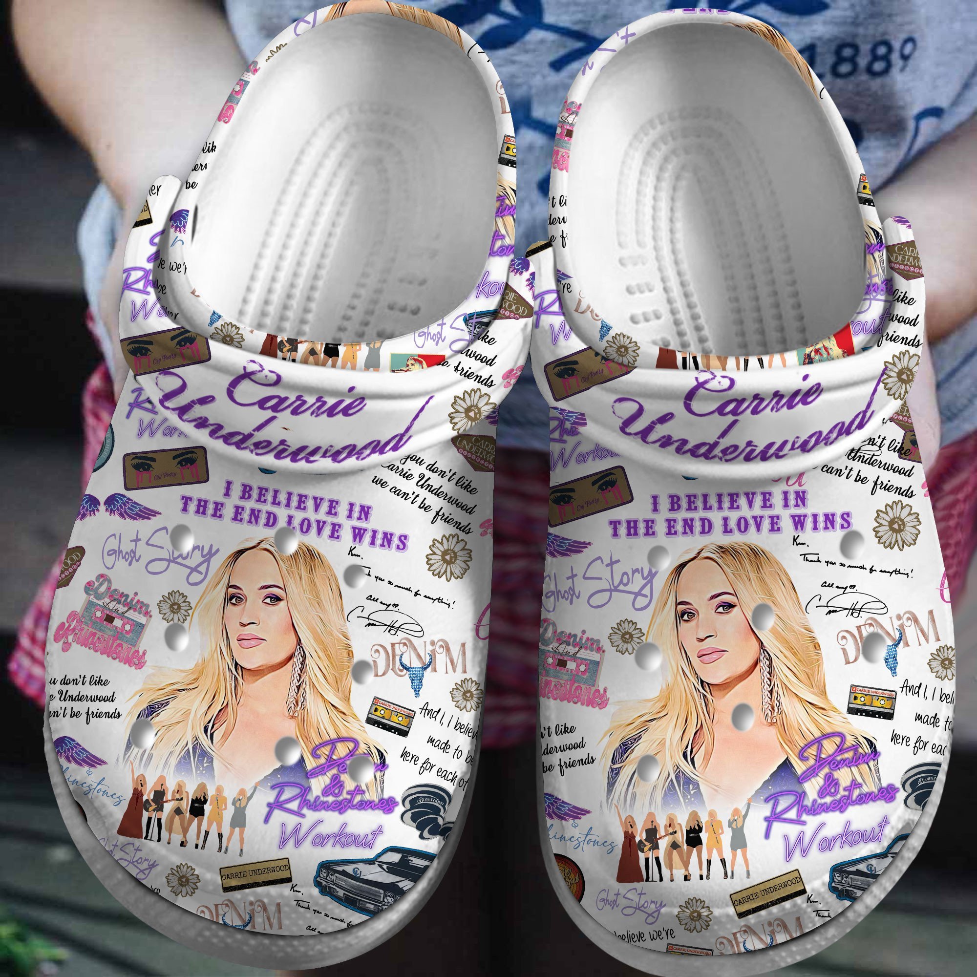 Carrie Underwood Music Crocs Crocband Clogs Shoes Comfortable For Men Women and Kids