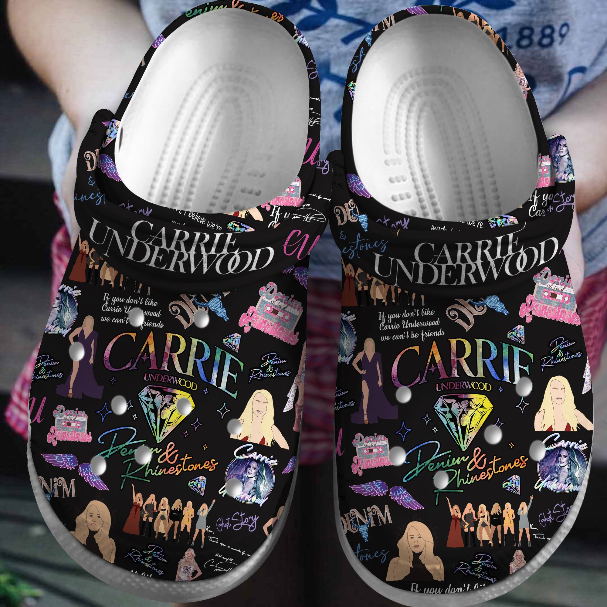 Carrie Underwood Music Crocs Crocband Clogs Shoes Comfortable For Men Women and Kids