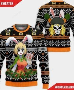Carrot One Piece Ugly Christmas Sweater Adult 3D Funny Matching for family