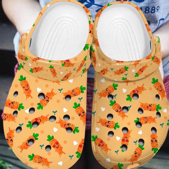 Carrott Crocs Crocband Clogs Shoes Comfortable For Men Women and Kids - Image 3