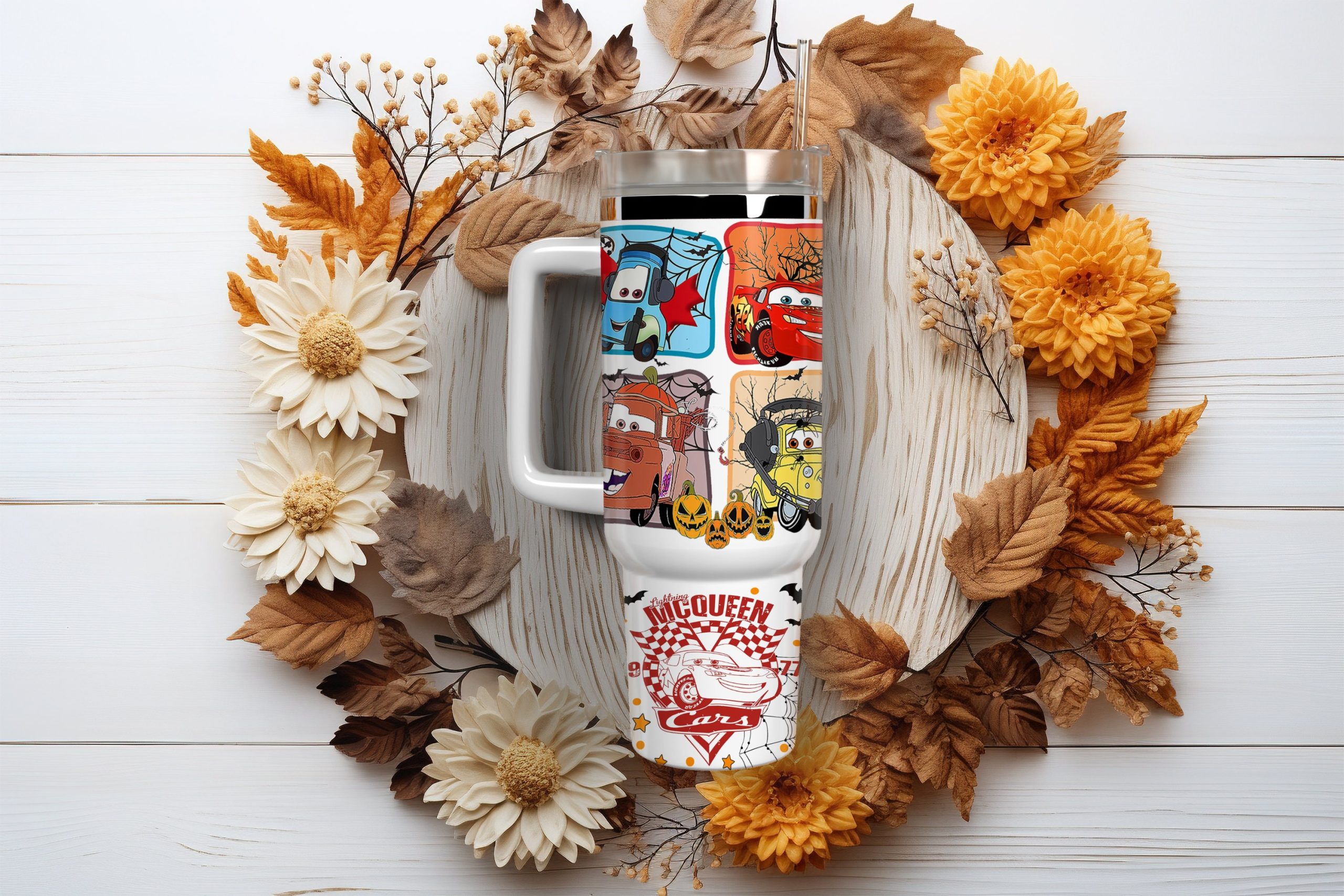 Cars Disney Cartoon Custom Stanley Cup 40 oz 30 oz Tumbler With HandleTVC2301880 - Image 2